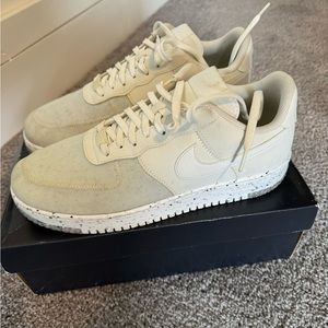 Nike Air Force 1 crater in all white.